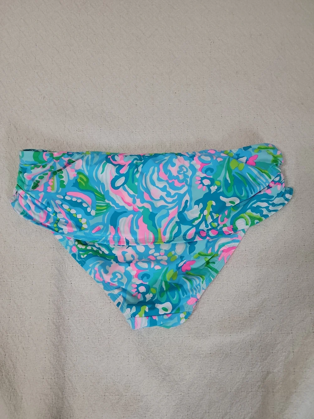 Lilly Pulitzer Pink & Aqua Tropical Bikini Bottoms